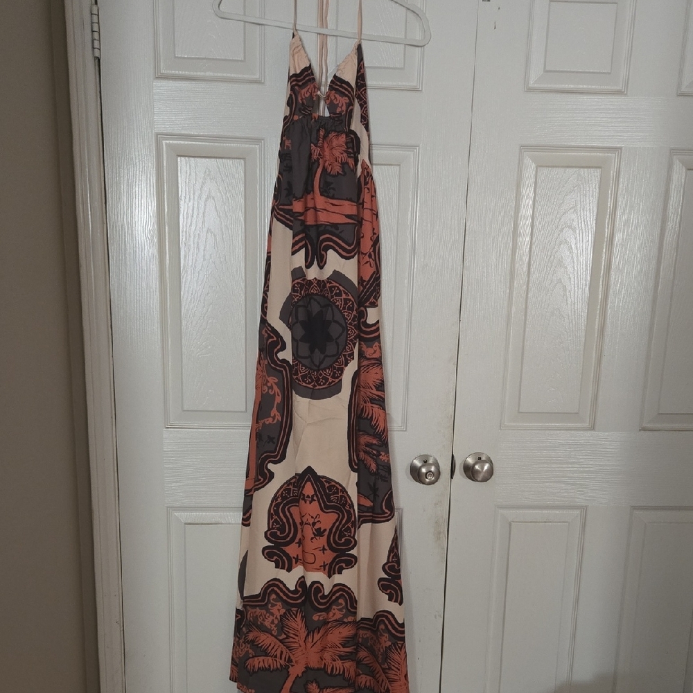 Bohemian Halter backless Maxi Dress
